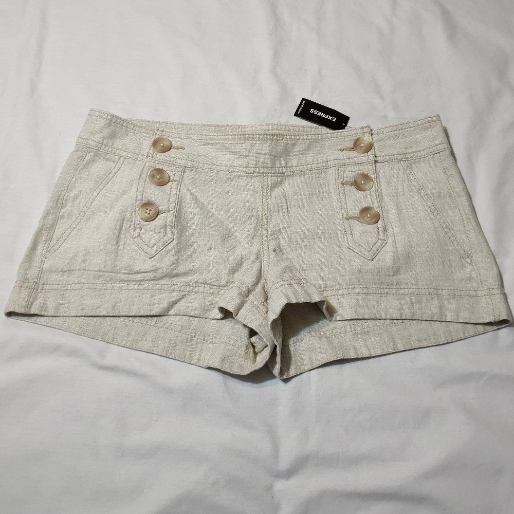 Express Linen Blend Shorts